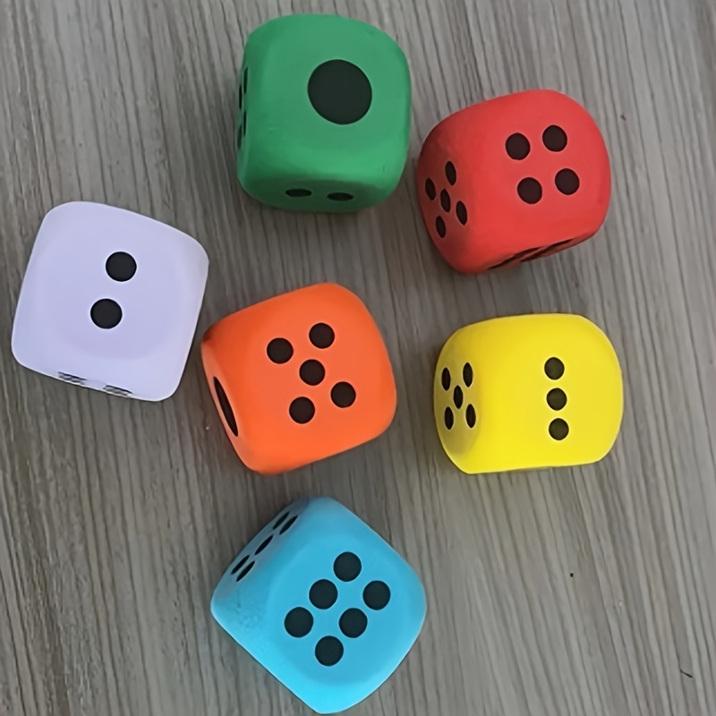 3pcs Large EVA Soft Foam Random Color Dice Set